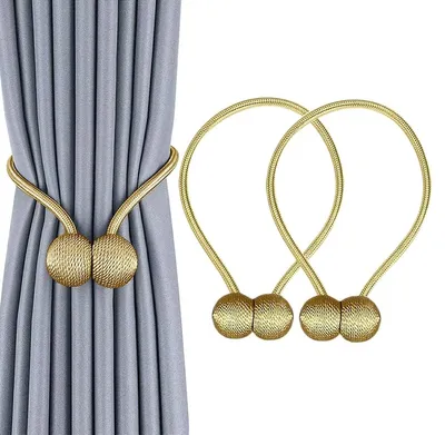 Produktbild von Daalo Magnetischer Gardinenclip, gold, 2 Stück