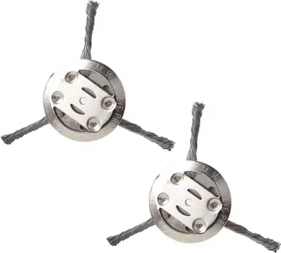 Produktbild von 6-Zoll-Grastrimmerkopf, universeller Trimmerkopf aus Stahldraht, robuste Unkrautfresserklinge für Freischneider, Rasenmäher