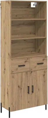 Obrázek produktu pro Vysoký bufet se zásuvkou Artisanový dub 69,5 x 32,5 x 180 cm