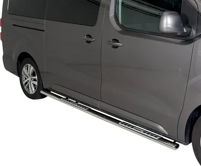 Image de Marchepieds Latéraux pour Peugeot Expert 2016-2025 L3 Acier Inoxydable Argent