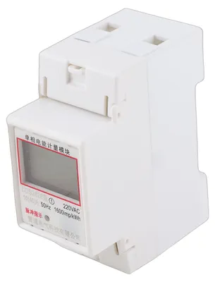 Immagine prodotto di DDS2626, contatore elettronico di energia monofase, 2P, con display LCD, montaggio su guida DIN, potenza nominale 10 (40) A (visualizzazione standard con azzeramento manuale)