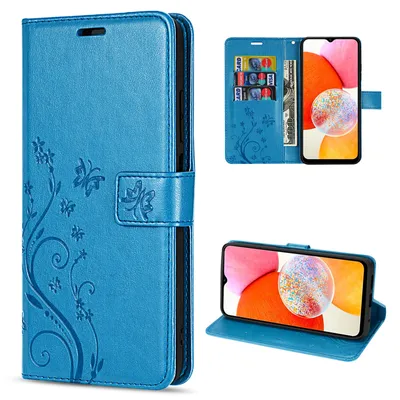 Produktbild von Handy Tasche für Samsung Galaxy A14 Hülle Handyhülle Klapphülle Wallet Case Blau