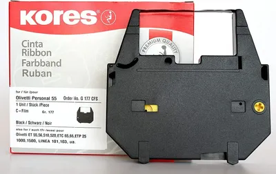 Produktbild von Kores Farbband für Nakajima AX 200 Carbon schwarz