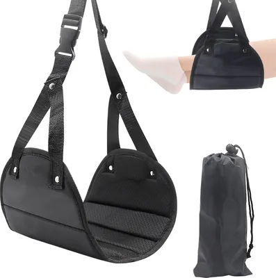 Immagine prodotto di INF Poggiapiedi versatile e portatile Nero