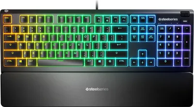 Zdjęcie produktu dla Klawiatura SteelSeries Steelseries Apex 3 Gaming USB czarna