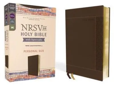 Productafbeelding van NRSVue, Holy Bible with Apocrypha, Personal Size, Leathersoft, Brown, Comfort Print