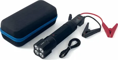 Produktbild von 3in1 Auto Starthilfe + 8000mAh Power Bank + LED Taschenlampe - Schwarz