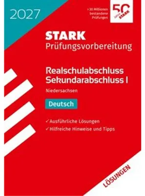 Produktbild von STARK Lösungen zu Deutsch - Realschulabschluss 2027 Niedersachsen - Prüfungsvorbereitung