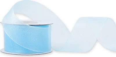 Produktbild von Organzaband 38mm x 25m Rolle Hellblau