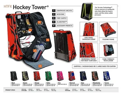 Produktbild von Grit HTFX Hockey Tower 36" Equipment Bag