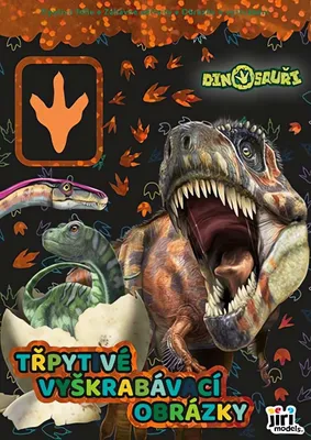 Obrázok produktu pre Trblietavé vyškrabávacie obrázky Dinosaury