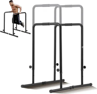 Produktbild von Dip-Stangen Station - Verstellbare Höhe - 200 kg Dip-Stangen Workout - Fitness-Ständer - Parallette Stabilisator - Parallelbarren - Krafttraining im Heim-Fitnessstudio