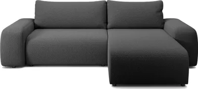 Produktbild von FEDVE Ecksofa Eckcouch mit Schlaffunktion Bornim Universal Bettkästen Couch Sofagarnitur Schwarz (Anthologie 19)