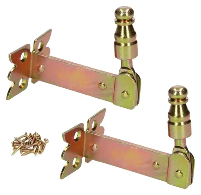 Immagine prodotto di KOTARBAU® Supporto per persiane, da avvitare, 68 mm, giallo zincato, set da 2