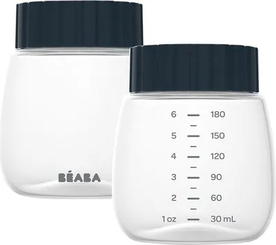 Produktbild von Muttermilch-Aufbewahrungsflaschen, Beaba B911740, 2 Stück, 180 ml