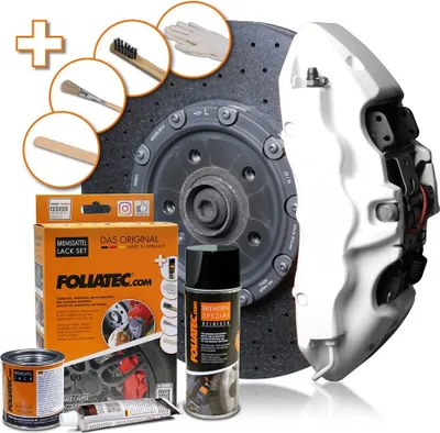 Produktbild von FOLIATEC 2168 Bremssattellack Farbe Spray Set Weiß 400 125 50ml