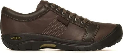 Produktbild von Keen Herren Austin Freizeit Halbschuhe aus braunem Leder mit Schnürverschluss