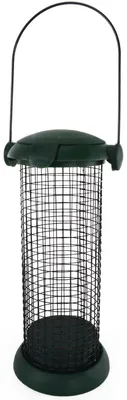 Produktbild von befüllbare Futtersäule für Vögel ca. 19 cm in Grün mit Aufhängung