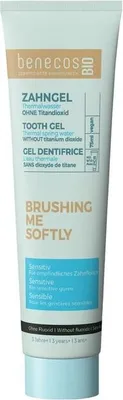 Produktbild von benecos Zahngel Sensitiv mit Thermalwasser, ohne Fluorid 75ml