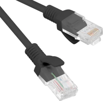 Produktbild von Lanberg PCU6-10CU-0100-BK, 1 m, Cat6, U/UTP (UTP), RJ-45, RJ-45, Schwarz