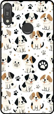 Image de L'étui de téléphone Smartphonica convient pour
  Huawei Y6 (2019) avec impression de chien - Coque arrière TPU design chien