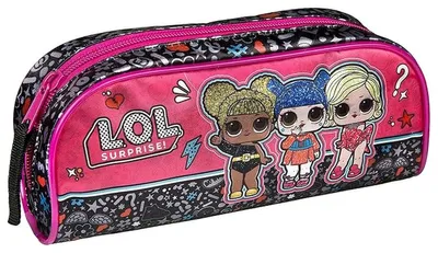 Produktbild von Undercover LOLO0691, Weiches Federmäppchen, Schwarz, Pink, Abbildung, Reißverschluss, Kind, Junge/Mädchen
