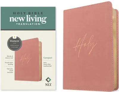 Produktbild von NLT Compact Bible, Filament Enabled (Leatherlike, Holy Dusty Pink, Red Letter)