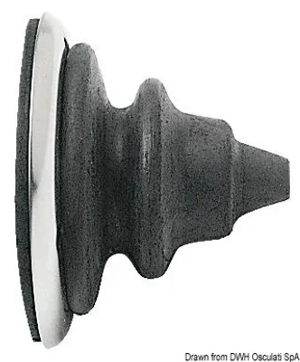 Produktbild von Edelstahl Ringmutter mit schwarz Dutral bellow Osculati 03.410.00