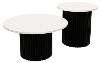 Produktbild von Couchtisch LOMELO 2in1 Schwarz/Weiß