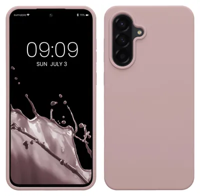 Produktbild von kwmobile Handyhülle für Samsung Galaxy A56 5G Hülle - Case Silikon - Kabelloses Laden - Schutzhülle Cover in Nude Lilac