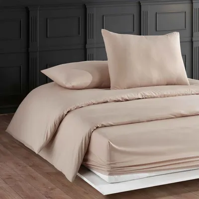 Produktbild von Nordic Schiller Bettwäsche-Set – 100% Baumwolle-Einzelperson- Beige