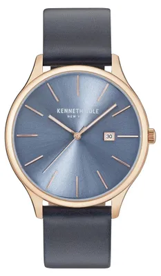 Immagine prodotto di Orologio da polso da uomo Kenneth Cole New York, cinturino in pelle, modello KC15096002