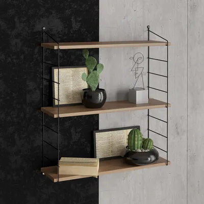 Obrázek produktu pro Skye Decor, Armoni 3'lü - Ořech, nástěnné police, ořech, 72 x 85 x 20 cm