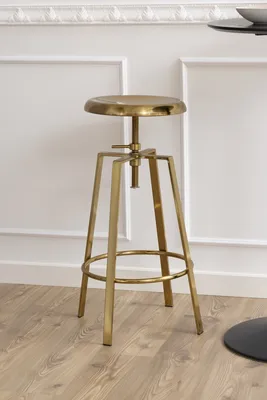 Obrázek produktu pro Barhocker >Goose< in Gold, Stahl - 41x87x41cm (BxHxT)