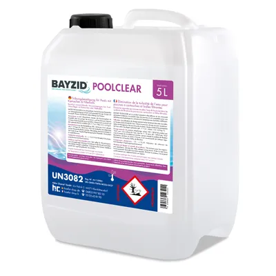 Produktbild von 5 L BAYZID® Poolclear - Trübungsbeseitigung für Pool-Filter mit Kartuschen & Filterballs