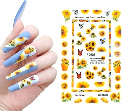 Obrázek produktu pro Nail Art Nálepka vzor SONNENBLUMEN