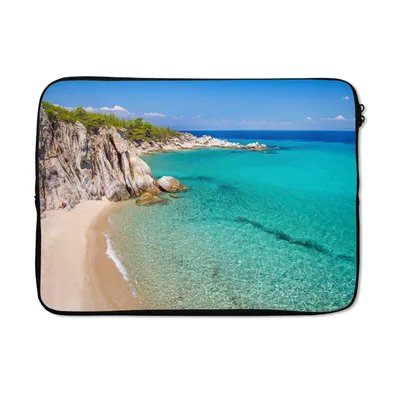 Produktbild von MuchoWow® Laptop Hülle 14 ZollMeer - Strand - Sommer Laptoptasche - Laptoptasche - Stoßsicher - Schutzhaube