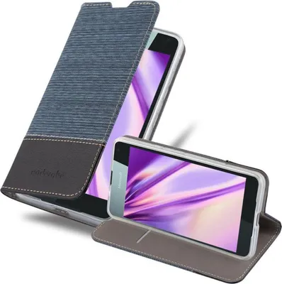 Obrázok produktu pre Cadorabo puzdro pre Nokia Lumia 650 ochranné puzdro v modrej farbe puzdro na mobilný telefón obal na knihu