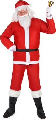Produktbild von Weihnachtsmann Komplett-Kostüm Weihnachten rot-weiss