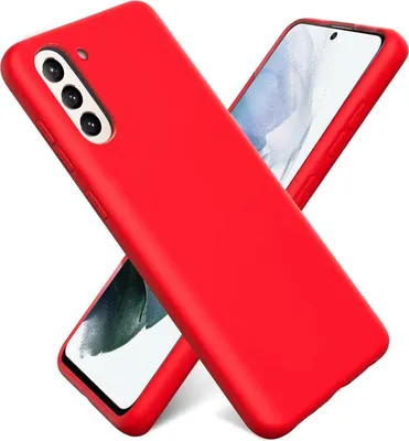 Produktbild von Conie TPU Schutzhülle für Samsung Galaxy A13 5G / A04s Tasche Case Cover Bumper Silikon Mikrofaser Inlay Hülle in Rot matt