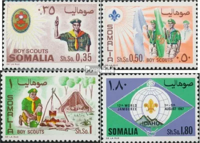 Produktbild von Briefmarken Somalia 1967 Mi 107-110 (kompl.Ausg.) postfrisch Welt Pfadfindertreffen