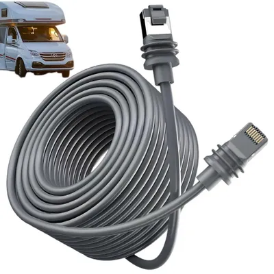 Produktbild von Ethernet-Verlängerungskabel für Starlink Gen 3, Mini und Enterprise, Cat 6, RJ45, 10 m, wasserdicht, Grau