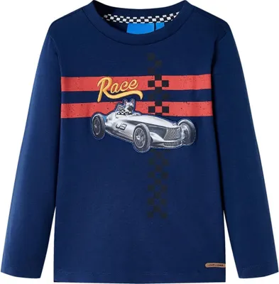 Produktbild von CLORIS Kinder-Langarmshirt Marineblau 116, 0,2 kg