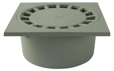 Immagine prodotto di Scarico a pavimento Marley 15x15cm per installazione in piano DN50 scarico casa scarico cortile + sifone per odori
