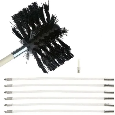 Imagen del producto de Cepillo para chimeneas con varillas de extensión para una limpieza eficaz