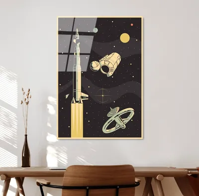 Produktbild von Wallity, UV-958 - 45 x 65, Dekorative Malerei aus gehärtetem Glas, Mehrfarbig, 100 % gehärtetes Glas, 45 x 65 cm