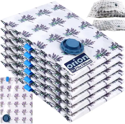 Zdjęcie produktu dla Orion | worki próżniowe - na ubrania i pościel - lawendowe - 70x100 cm - 6 sztuk