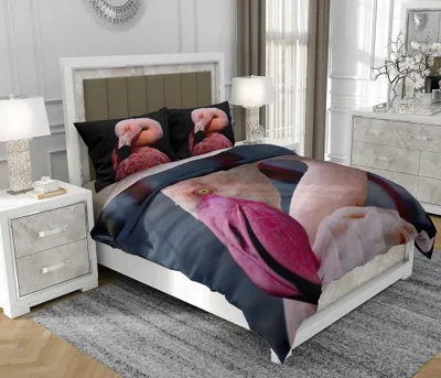 Produktbild von Bettwäsche 140x200 cm + 2x70x80 cm, 3-teilig, 100% Baumwolle, Satin, Reißverschluss, Bunt - SOVIO | So.Z0031
