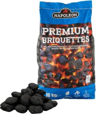 Produktbild von Napoleon Premium Grillbriketts Hartholz 10 kg Briketts für Grill