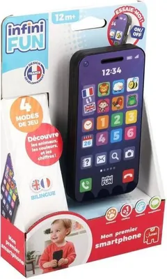 Obrázek produktu pro Jumbo InfiniFun 1120100546, 1 rok/roky, Zvuky, Funkce mluvení, Nutné baterie, AAA, Karton, Plast